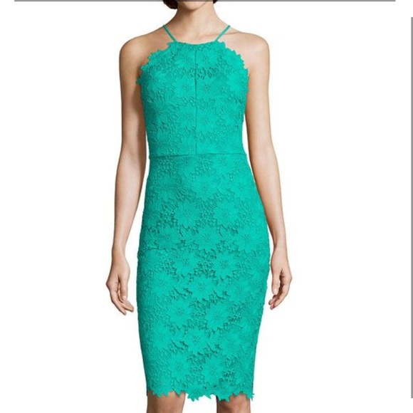 Bisou Bisou Dresses & Skirts - Bisou Bisou Sleeveless Halter Lace Dress 16